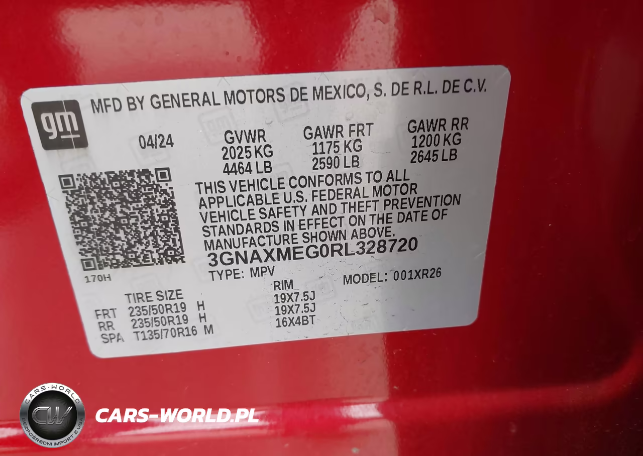 2024 Chevrolet Equinox Fwd Rs VIN:3GNAXMEG0RL328720 - 9
