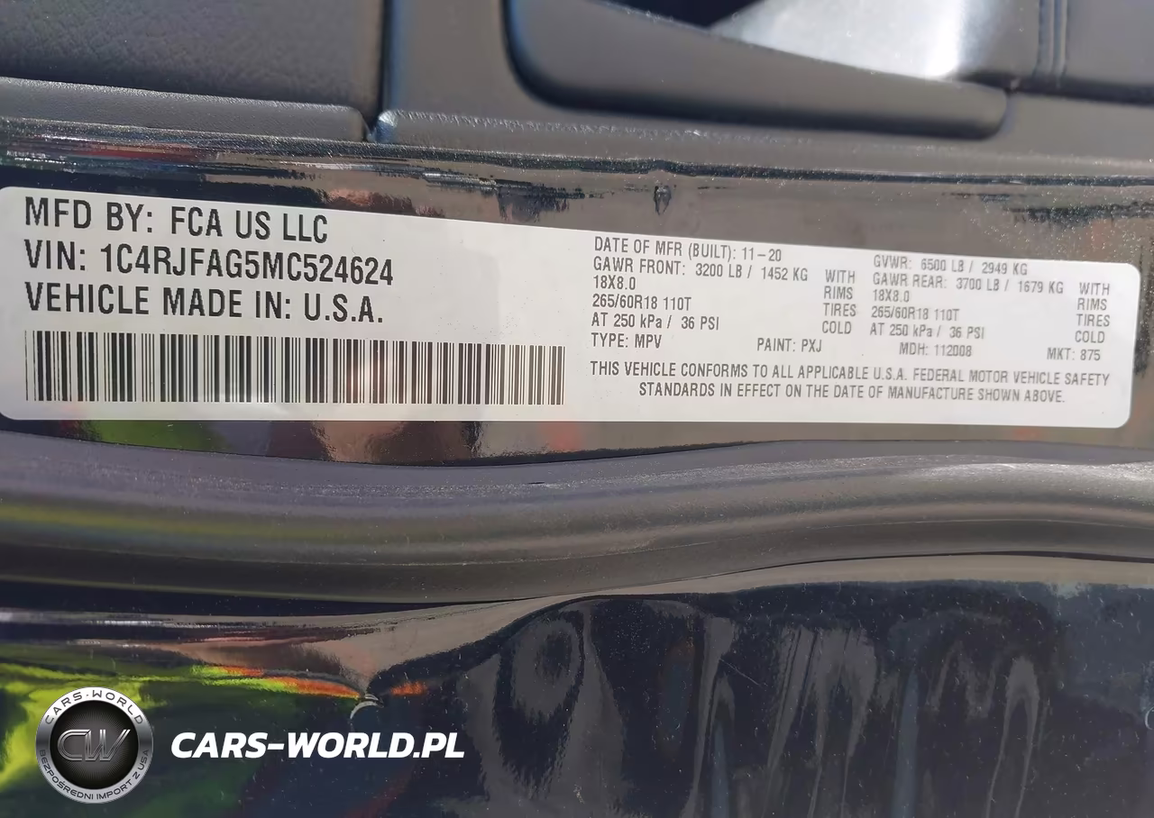 2021 Jeep Grand Cherokee Laredo E 4X4 VIN:1C4RJFAG5MC524624 - 9