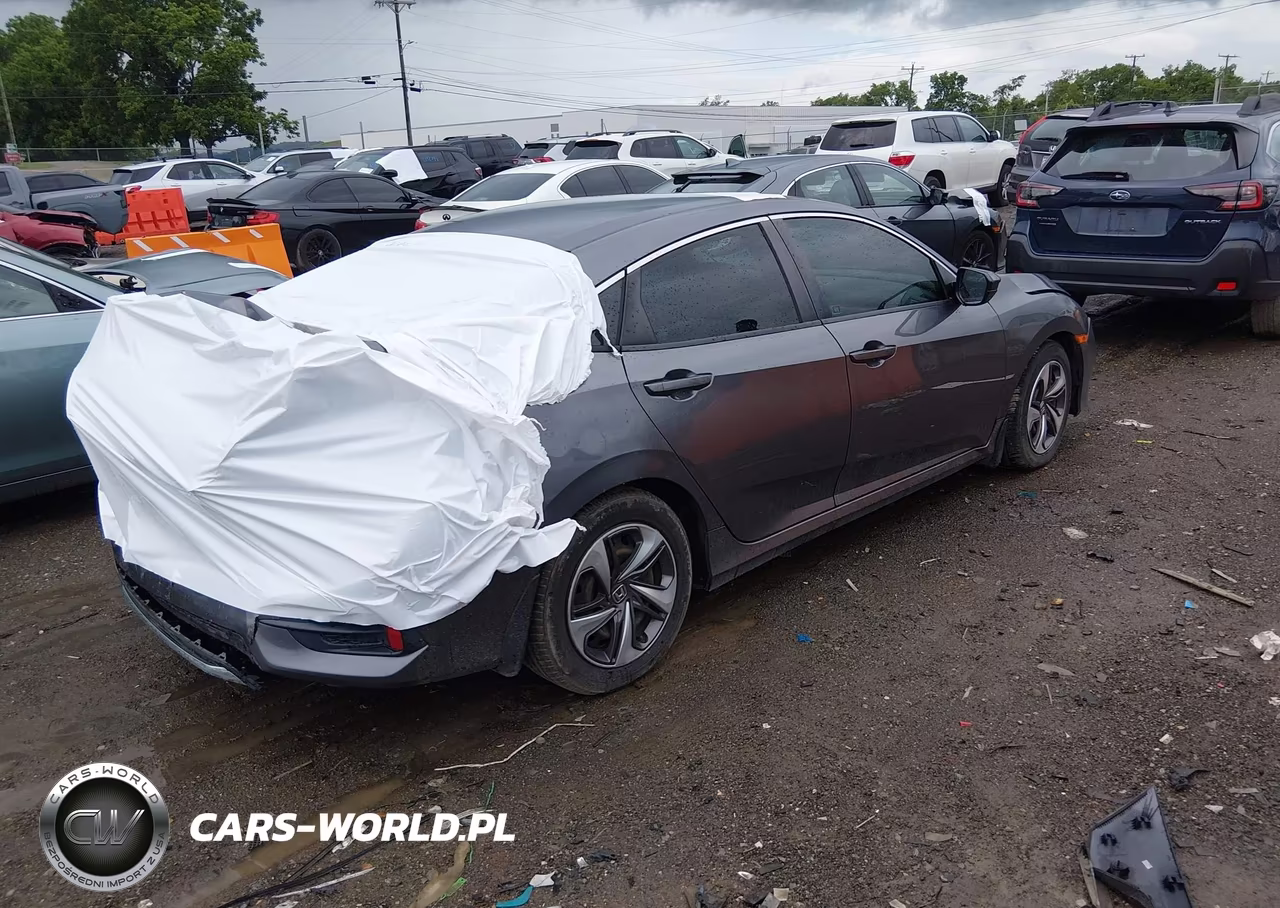 2019 Honda Civic Lx VIN:19XFC2F60KE032966 - 4