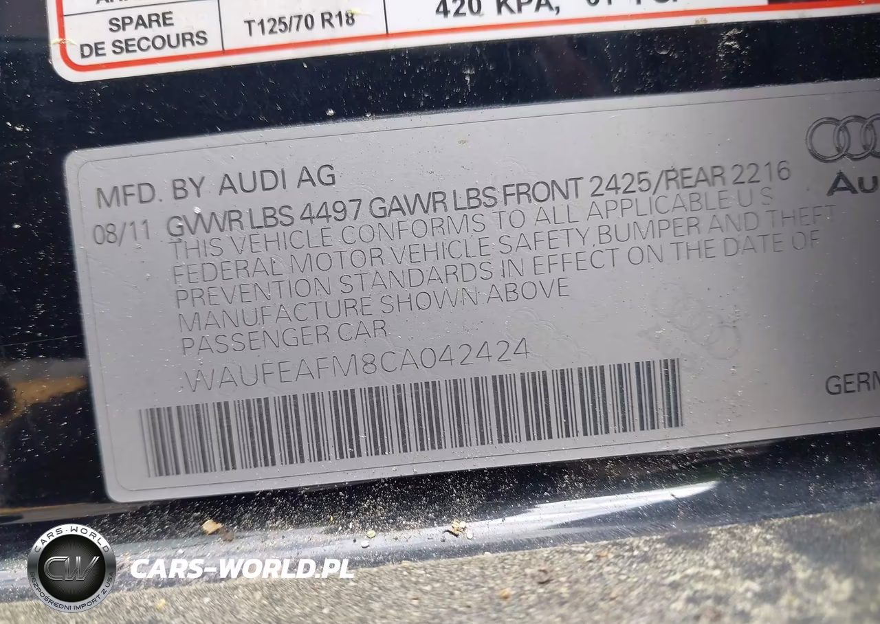 2012 Audi A3 2.0T Premium VIN:WAUFEAFM8CA042424 - 9
