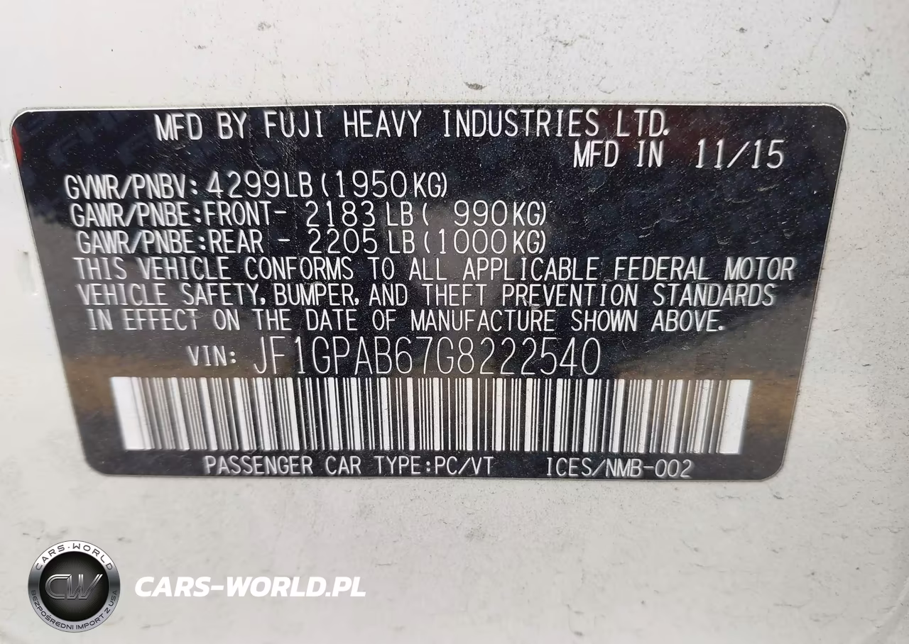2016 Subaru Impreza 2.0I Premium VIN:JF1GPAB67G8222540 - 9