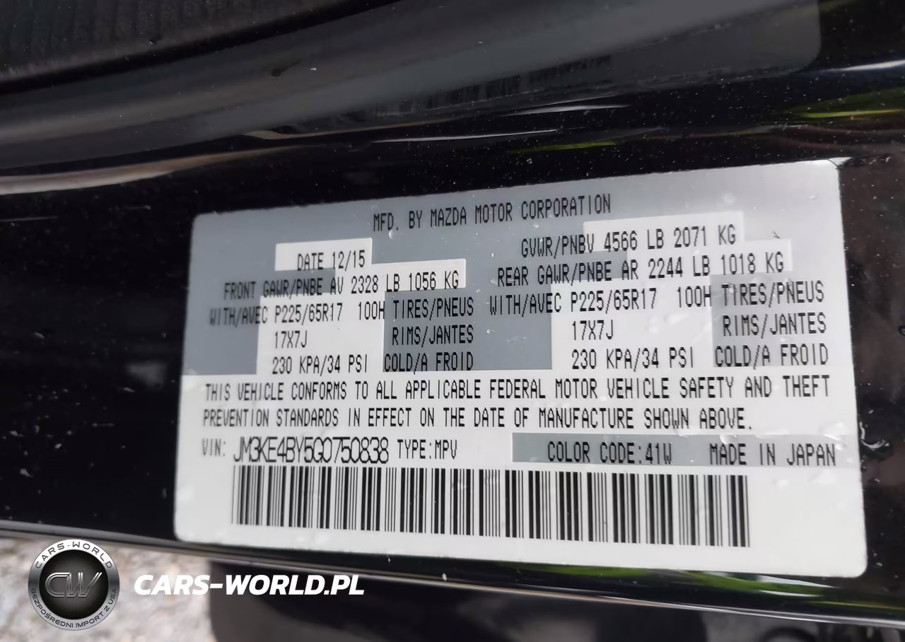 2016 Mazda Cx-5 Sport VIN:JM3KE4BY5G0750838 - 9