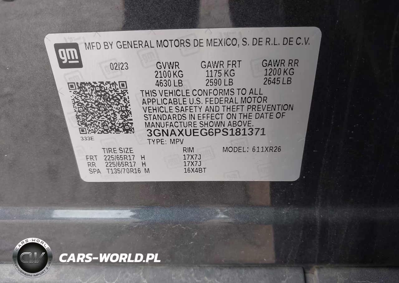 2023 Chevrolet Equinox Awd Lt VIN:3GNAXUEG6PS181371 - 9