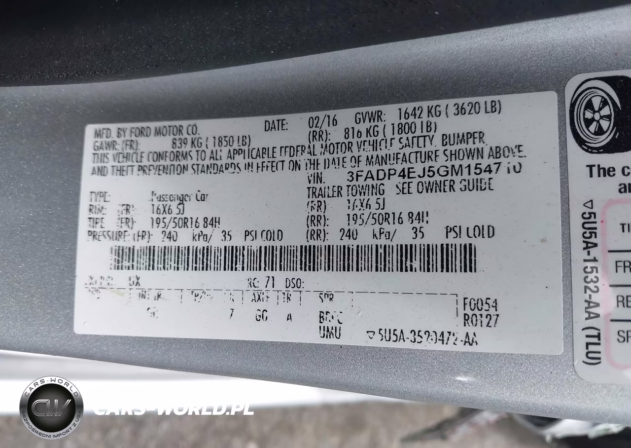 2016 Ford Fiesta Se VIN:3FADP4EJ5GM154710 - 9