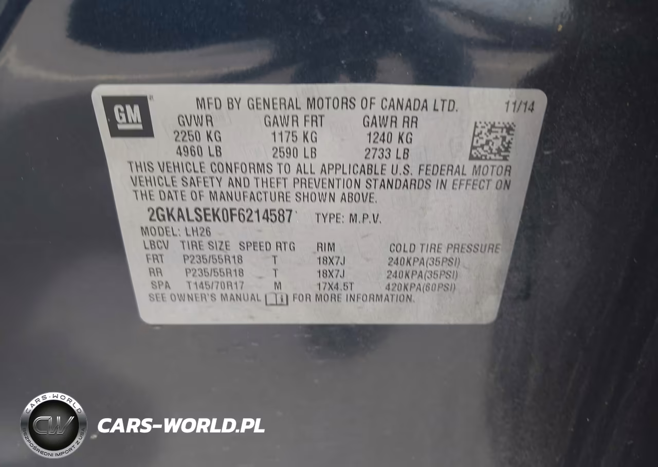 2015 GMC Terrain Slt-1 VIN:2GKALSEK0F6214587 - 9