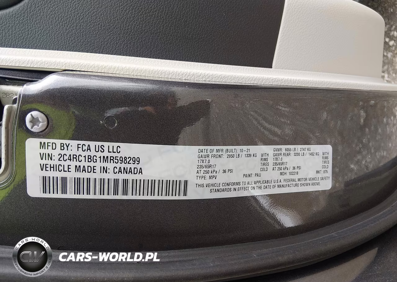 2021 Chrysler Pacifica Touring L VIN:2C4RC1BG1MR598299 - 9