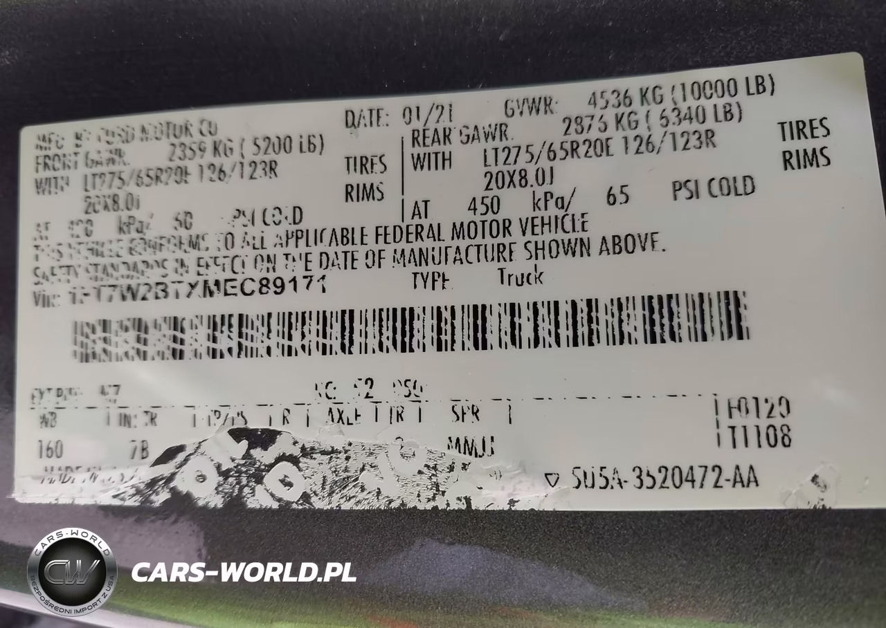 2021 Ford F250 Super Duty VIN:1FT7W2BTXMEC89171 - 9