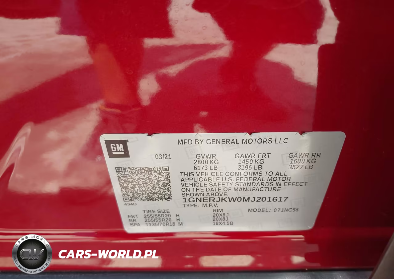 2021 Chevrolet Traverse Fwd Rs VIN:1GNERJKW0MJ201617 - 9