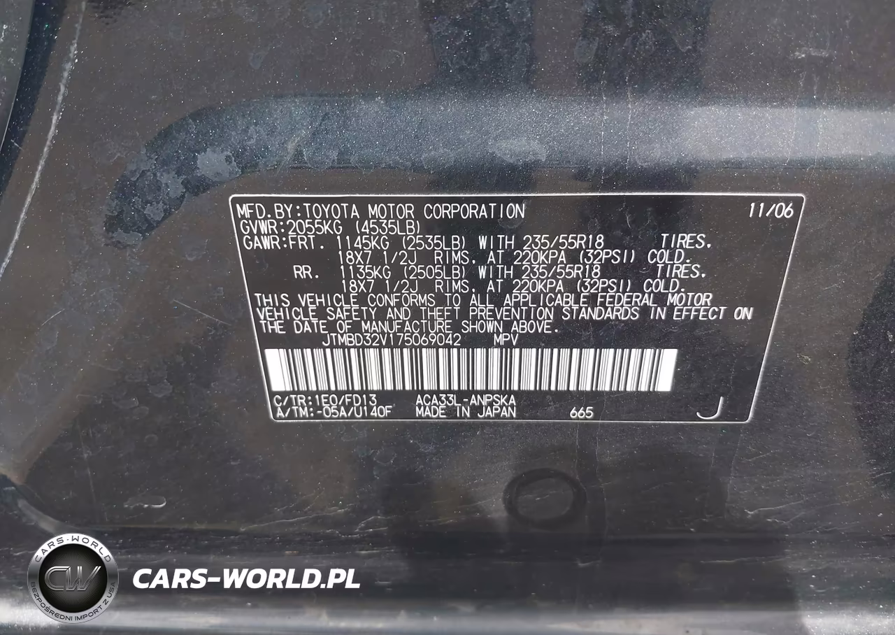 2007 Toyota Rav4 Sport VIN:JTMBD32V175069042 - 9