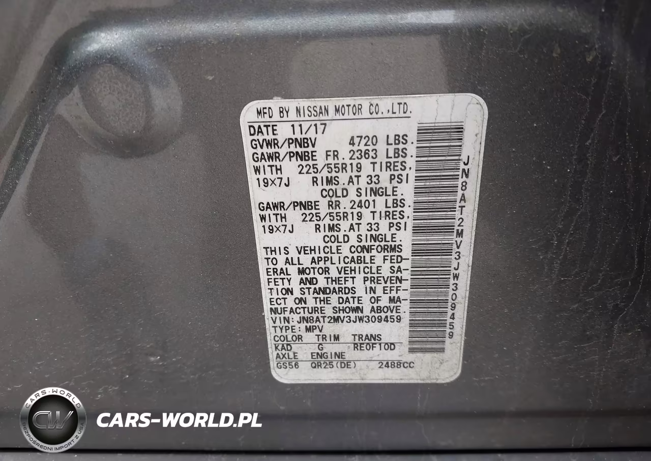 2018 Nissan Rogue Sl VIN:JN8AT2MV3JW309459 - 9