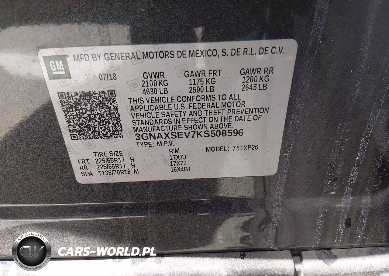 2019 Chevrolet Equinox Ls VIN:3GNAXSEV7KS508596 - 9
