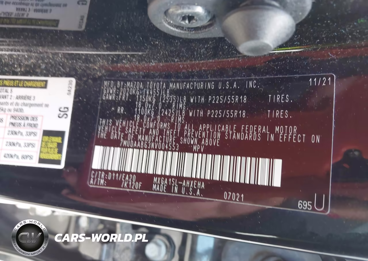 2022 Toyota Corolla Cross Xle VIN:7MUDAABG3NV004553 - 9