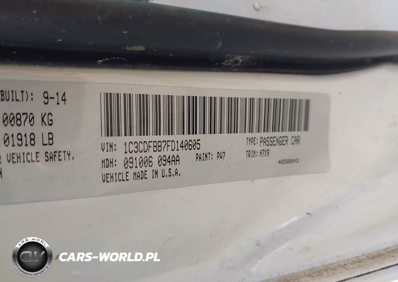 2015 Dodge Dart Sxt VIN:1C3CDFBB7FD140605 - 9