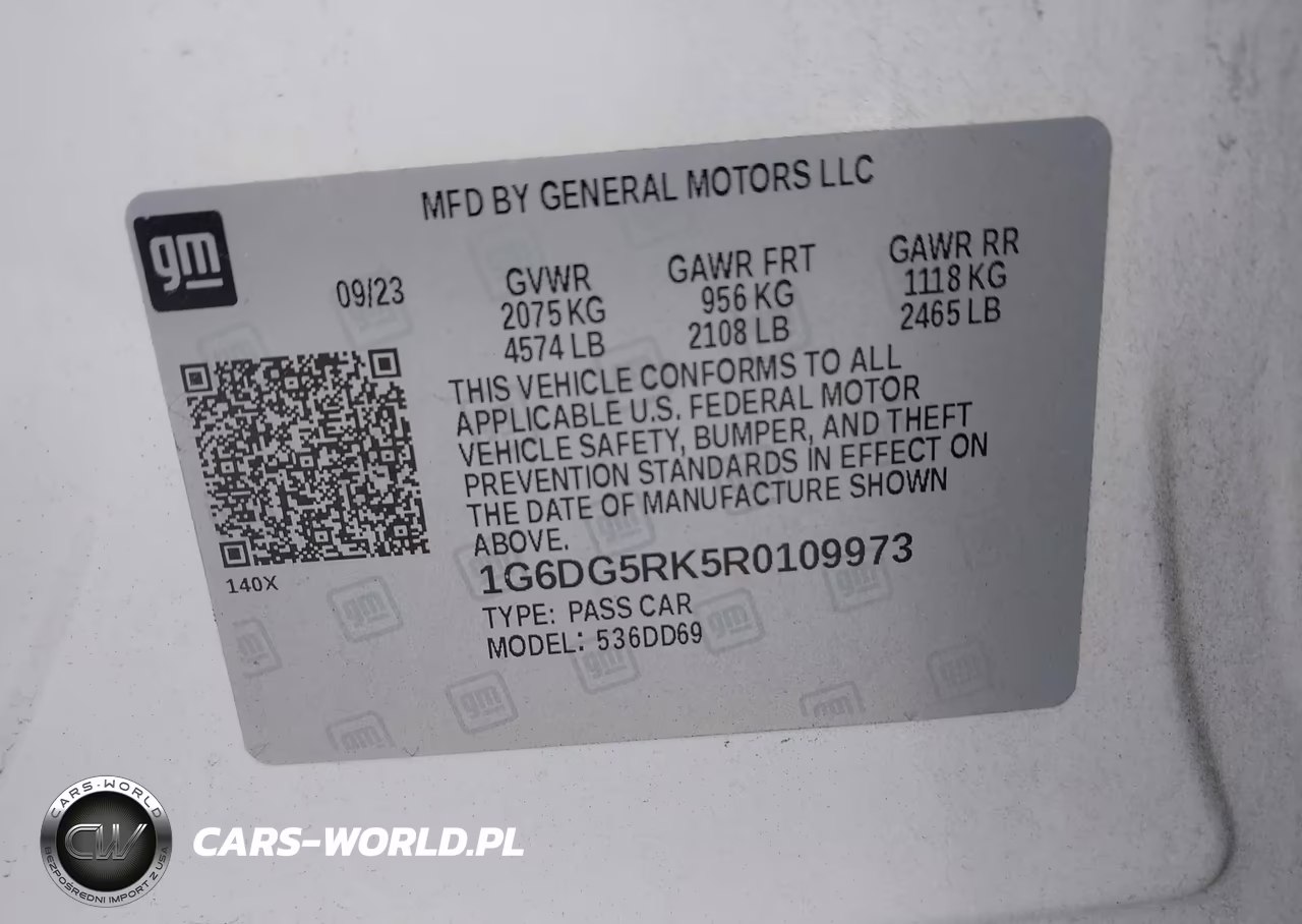 2024 Cadillac Ct4 Sport VIN:1G6DG5RK5R0109973 - 9