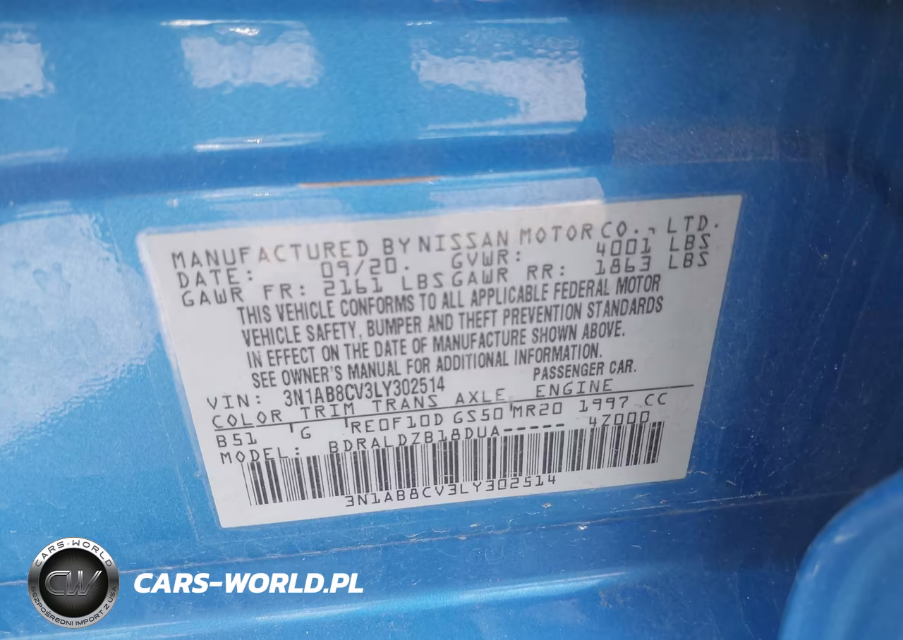2020 Nissan Sentra Sv Xtronic Cvt VIN:3N1AB8CV3LY302514 - 9