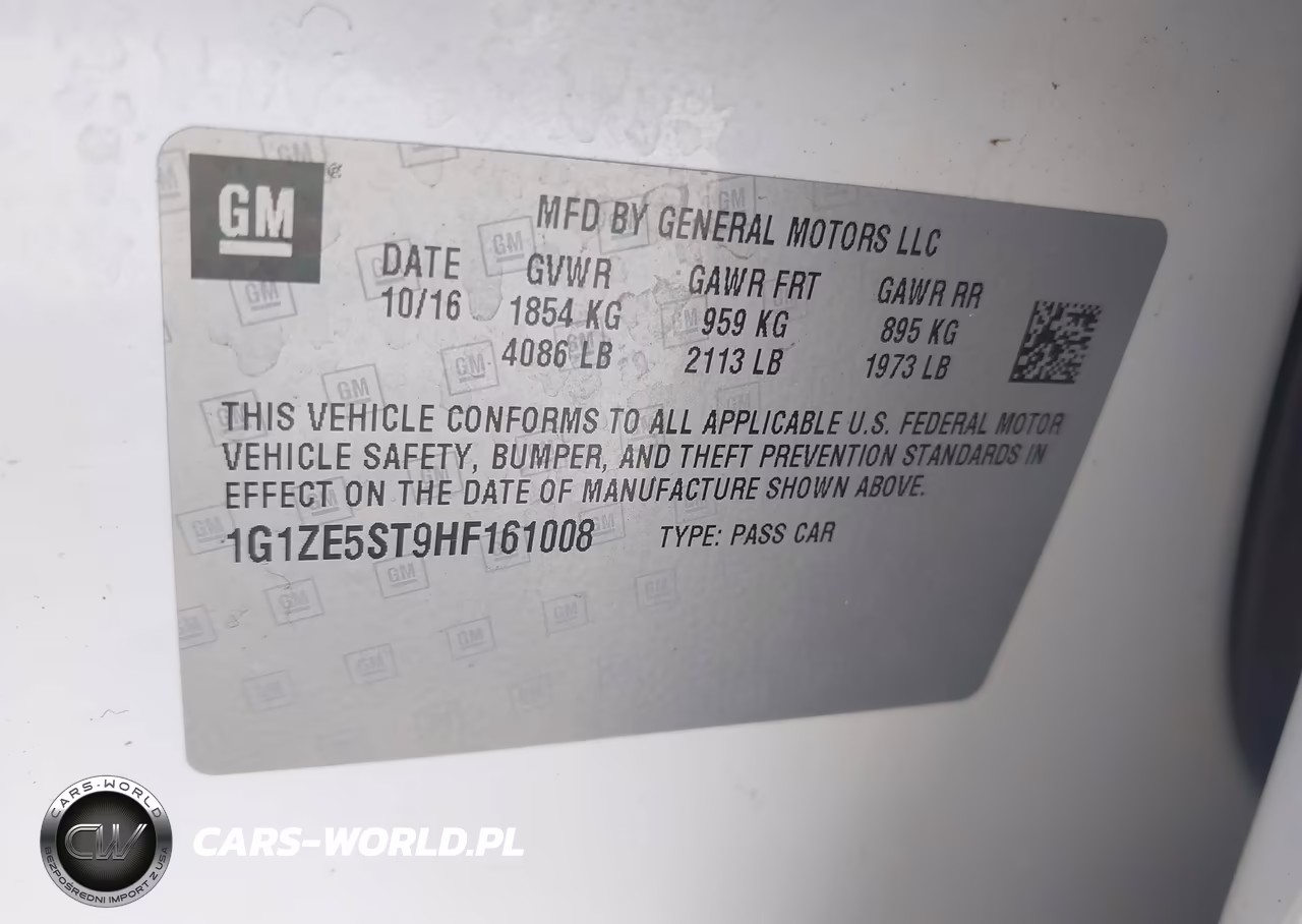 2017 Chevrolet Malibu 1Lt VIN:1G1ZE5ST9HF161008 - 9