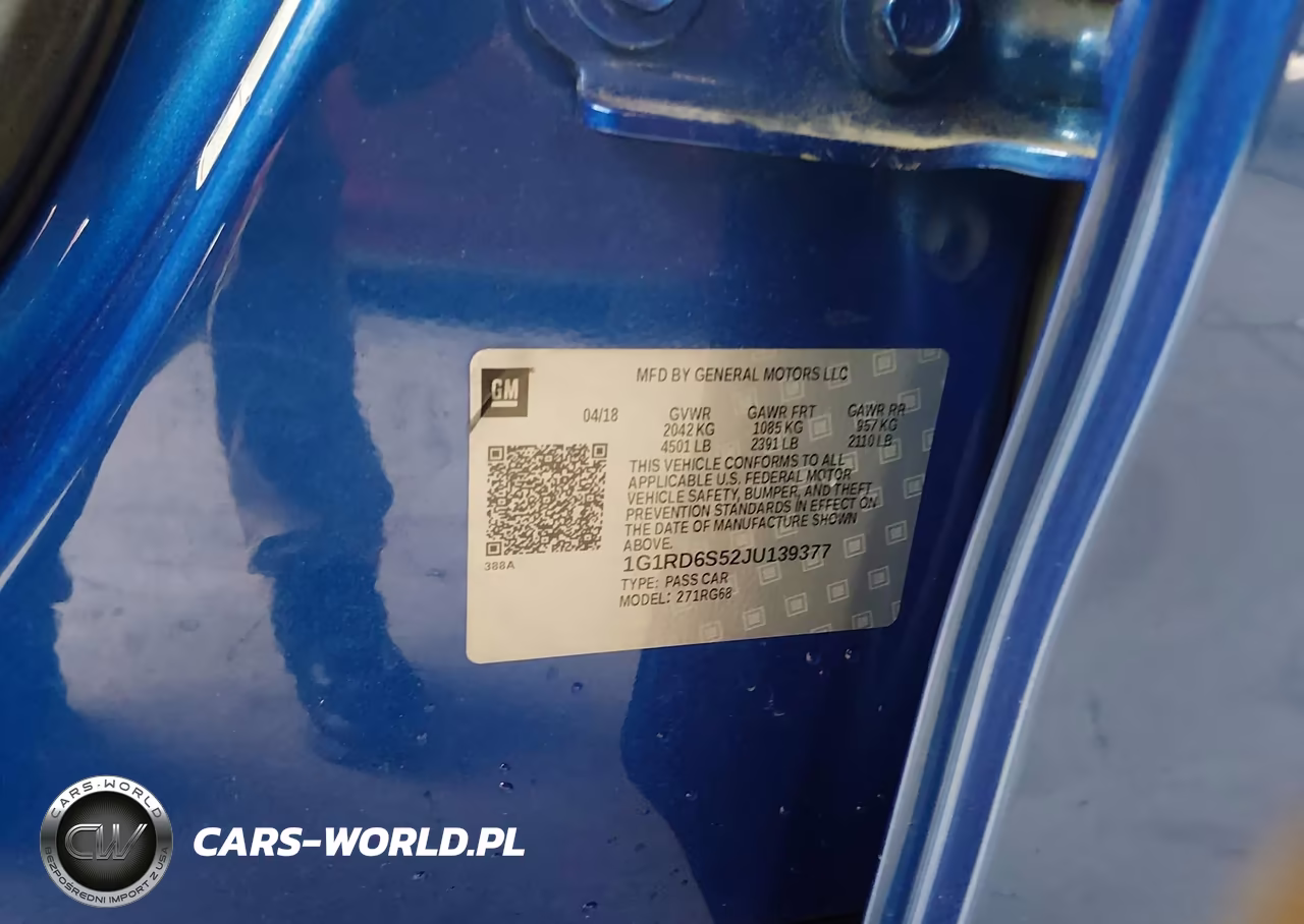 2018 Chevrolet Volt Premier VIN:1G1RD6S52JU139377 - 9