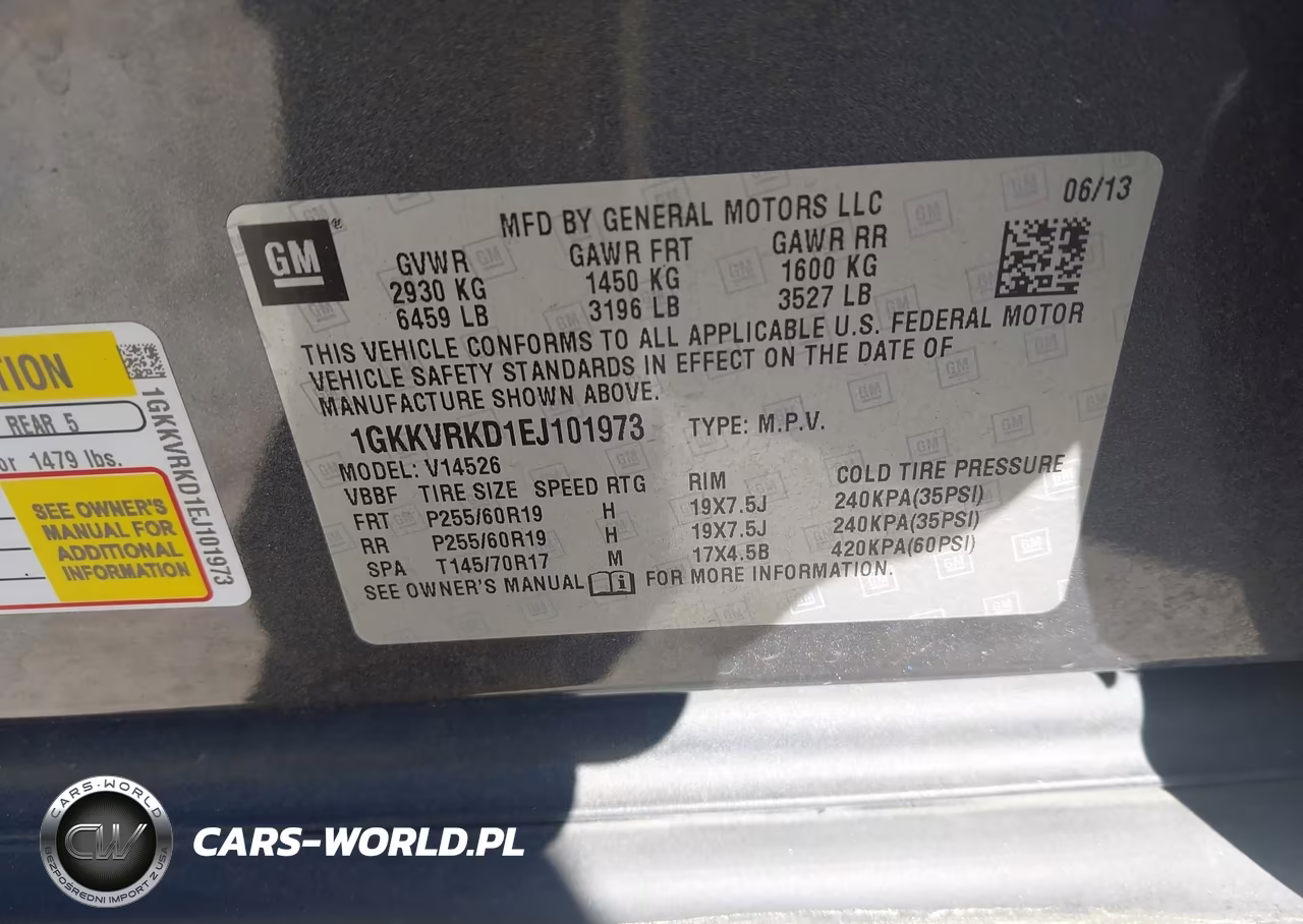 2014 GMC Acadia Slt-1 VIN:1GKKVRKD1EJ101973 - 9