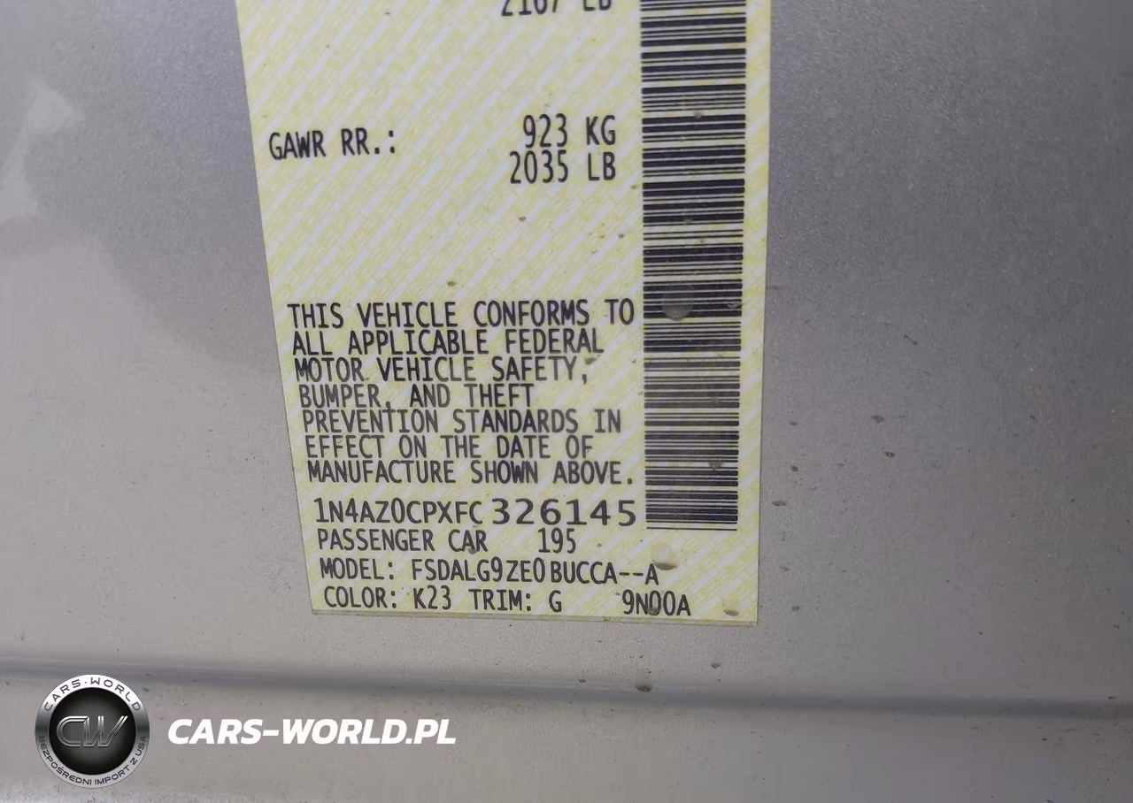 2015 Nissan Leaf Sl VIN:1N4AZ0CPXFC326145 - 9