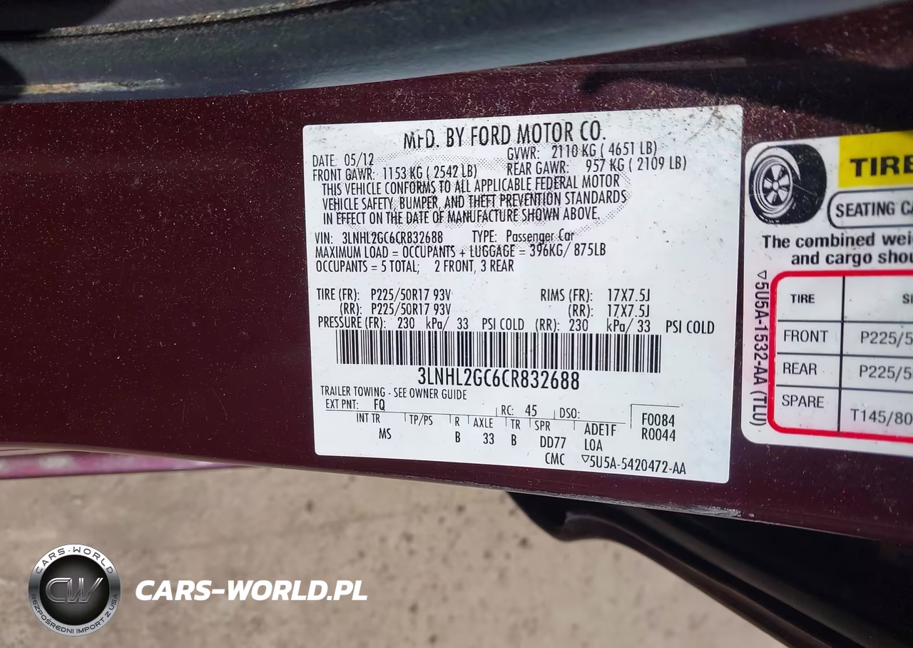 2012 Lincoln Mkz VIN:3LNHL2GC6CR832688 - 9