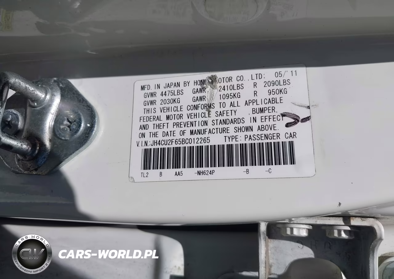 2011 Acura Tsx 2.4 VIN:JH4CU2F65BC012265 - 9