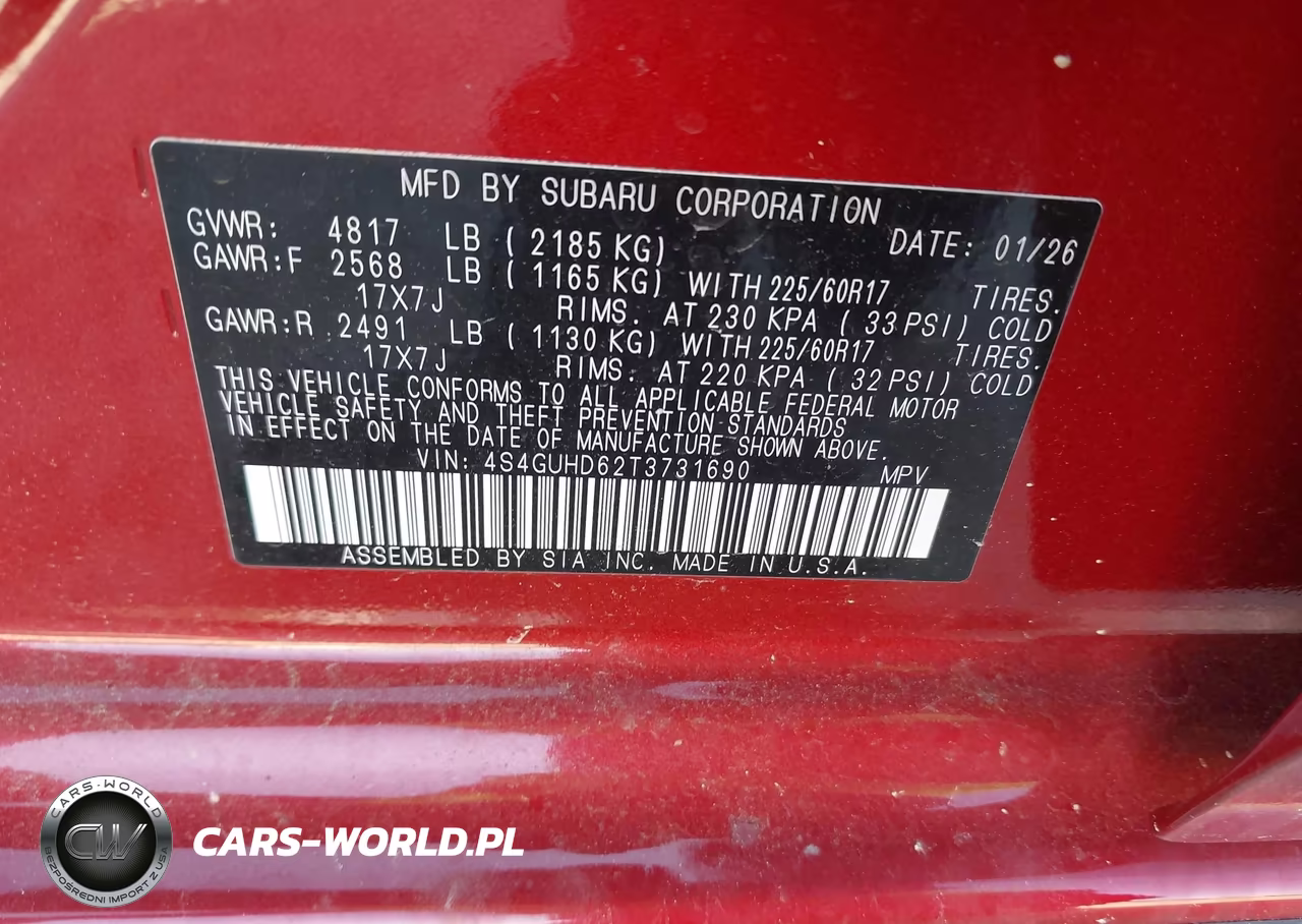 2026 Subaru Crosstrek Premium VIN:4S4GUHD62T3731690 - 9
