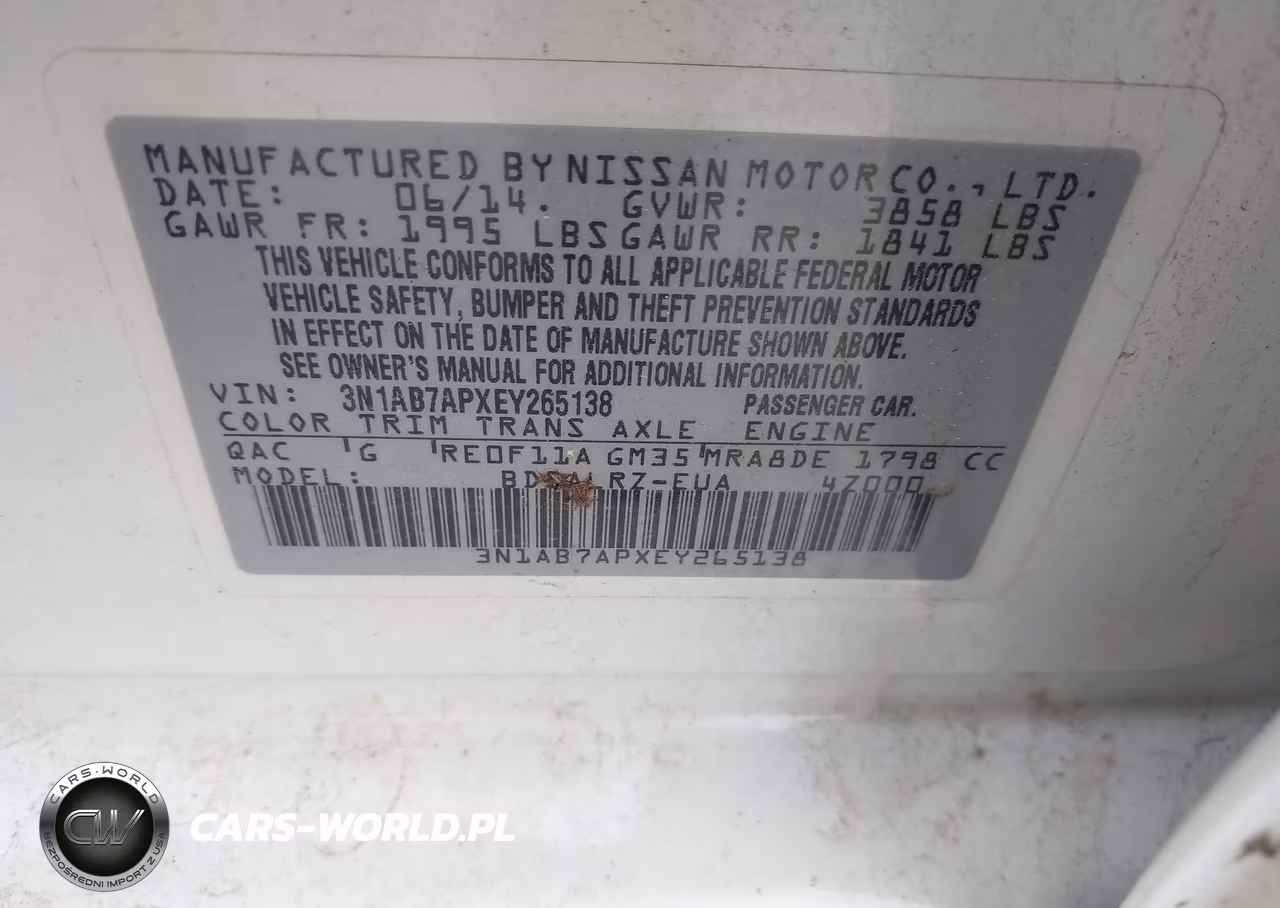 2014 Nissan Sentra Sr VIN:3N1AB7APXEY265138 - 9