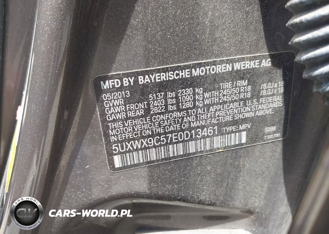 2014 BMW X3 xDrive28I VIN:5UXWX9C57E0D13461 - 9