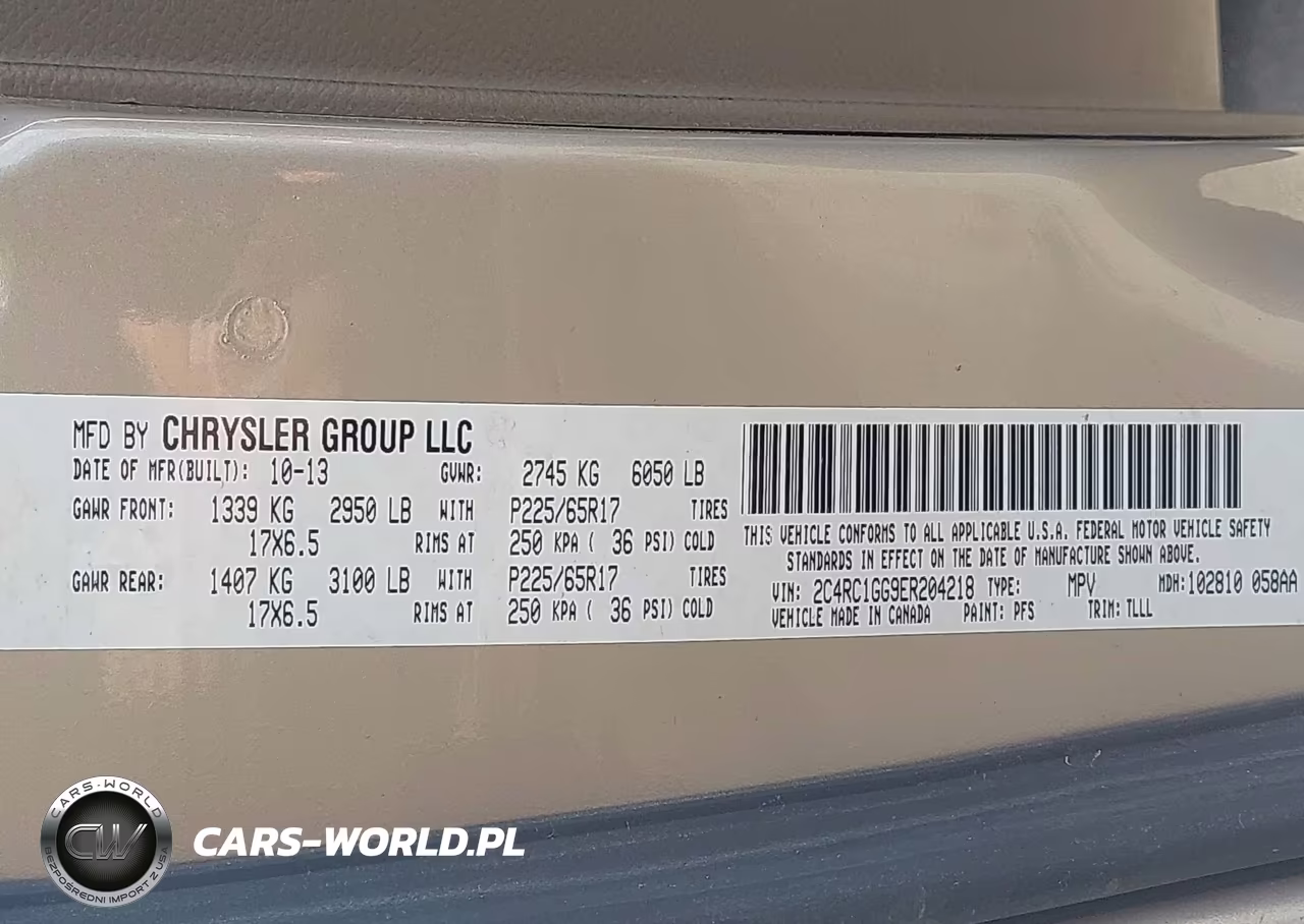 2014 Chrysler Town & Country Limited VIN:2C4RC1GG9ER204218 - 9