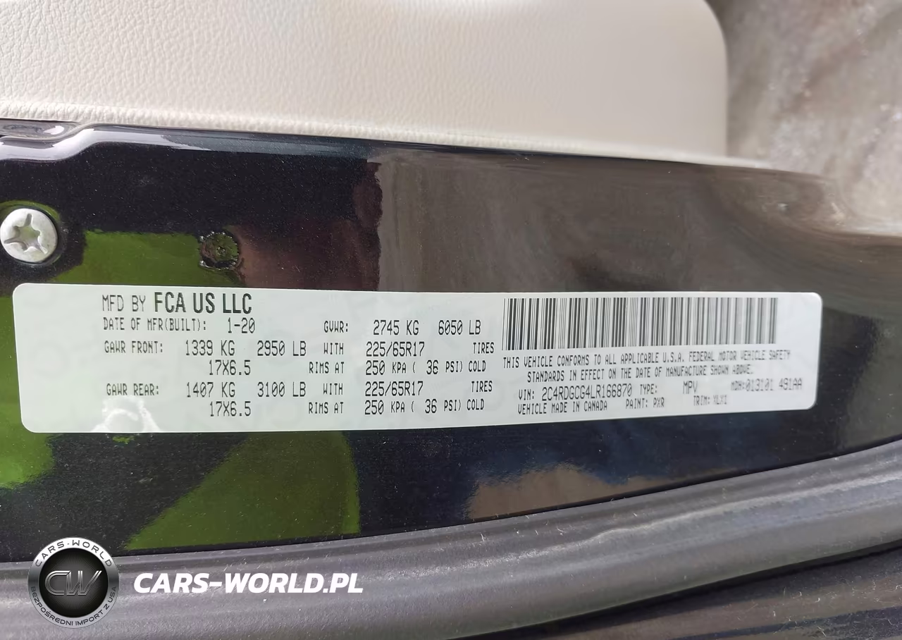 2020 Dodge Grand Caravan Sxt VIN:2C4RDGCG4LR166870 - 9