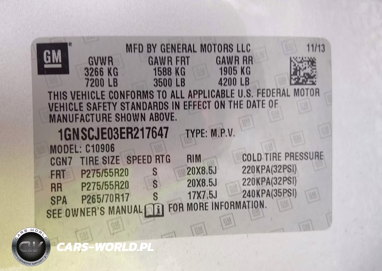 2014 Chevrolet Suburban 1500 Lt VIN:1GNSCJE03ER217647 - 9