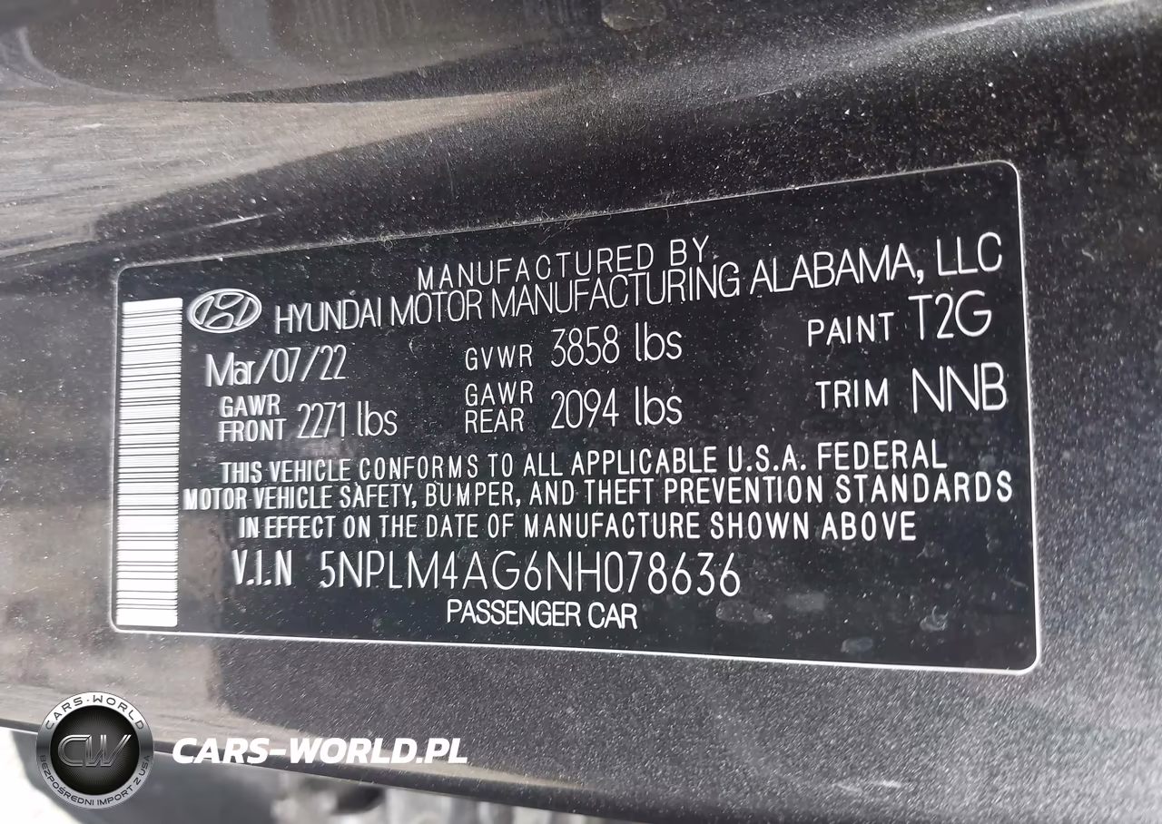 2022 Hyundai Elantra Sel VIN:5NPLM4AG6NH078636 - 9