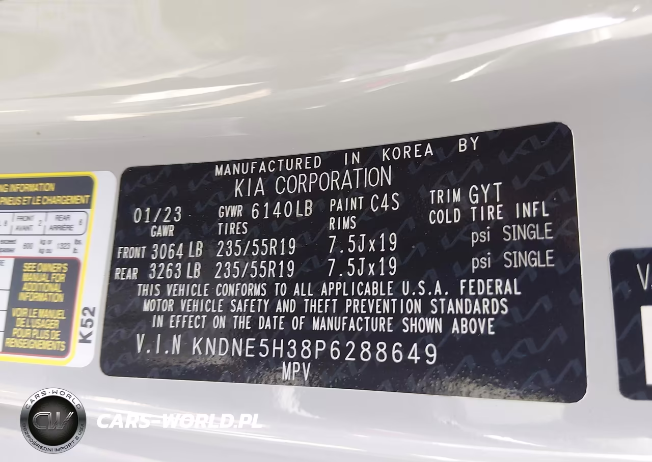 2023 Kia Carnival Mpv Sx Prestige VIN:KNDNE5H38P6288649 - 9
