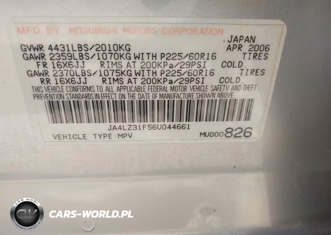 2006 Mitsubishi Outlander Ls VIN:JA4LZ31F56U044661 - 9