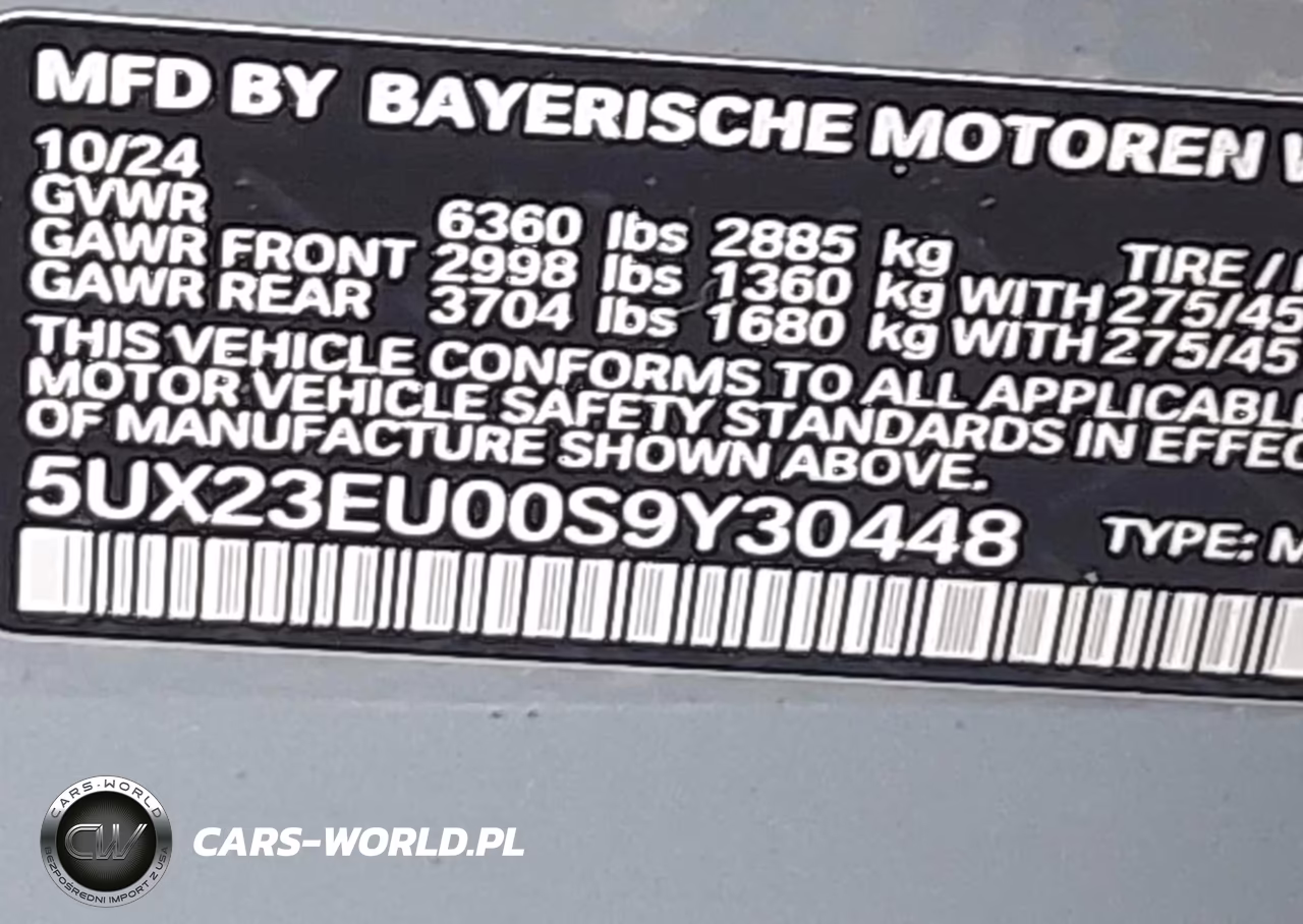 2025 BMW X5 xDrive40I VIN:5UX23EU00S9Y30448 - 9