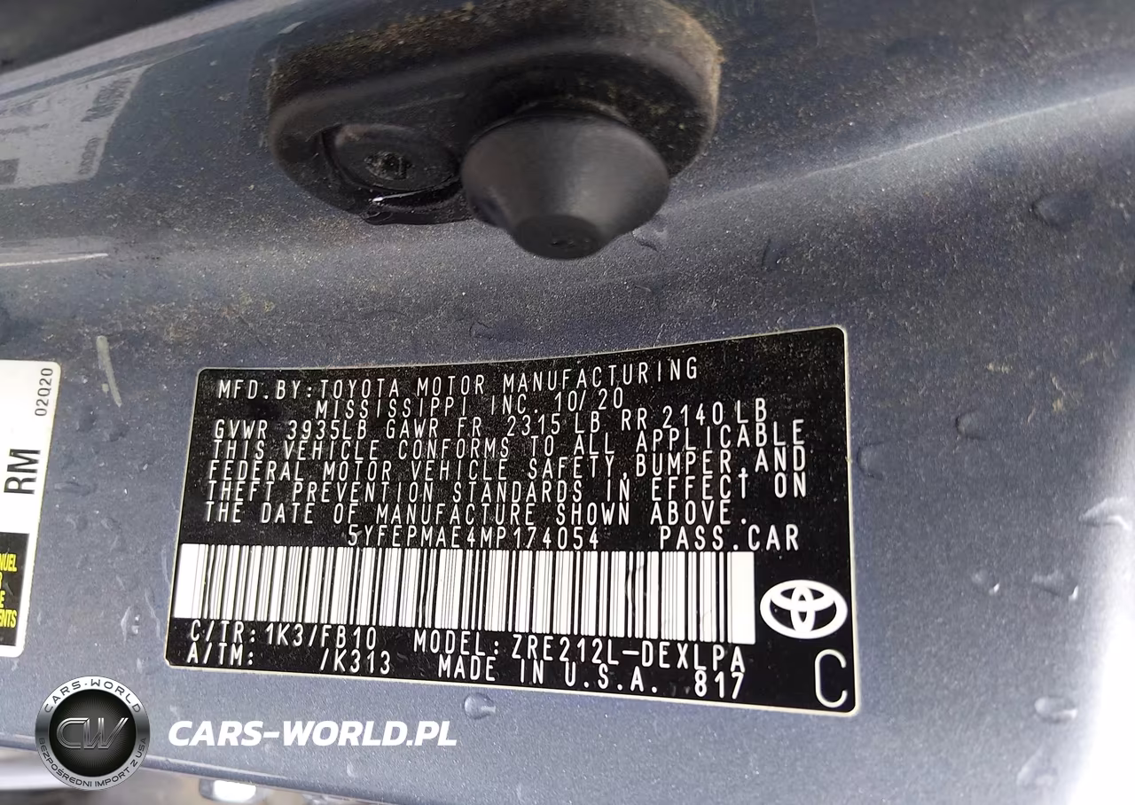 2021 Toyota Corolla Le VIN:5YFEPMAE4MP174054 - 9