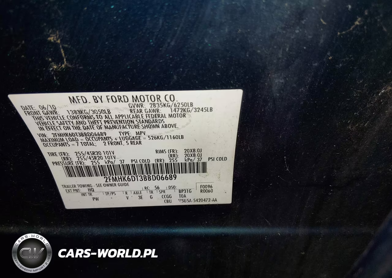 2011 Ford Flex Limited VIN:2FMHK6DT3BBD06689 - 9