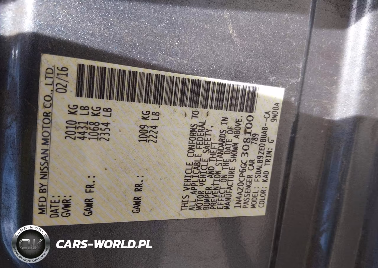 2016 Nissan Leaf S VIN:1N4AZ0CP6GC308100 - 9