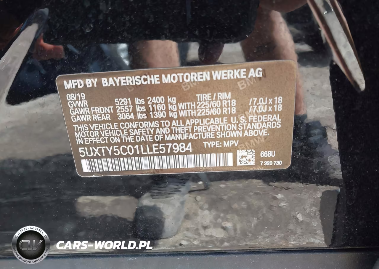 2020 BMW X3 xDrive30I VIN:5UXTY5C01LLE57984 - 9