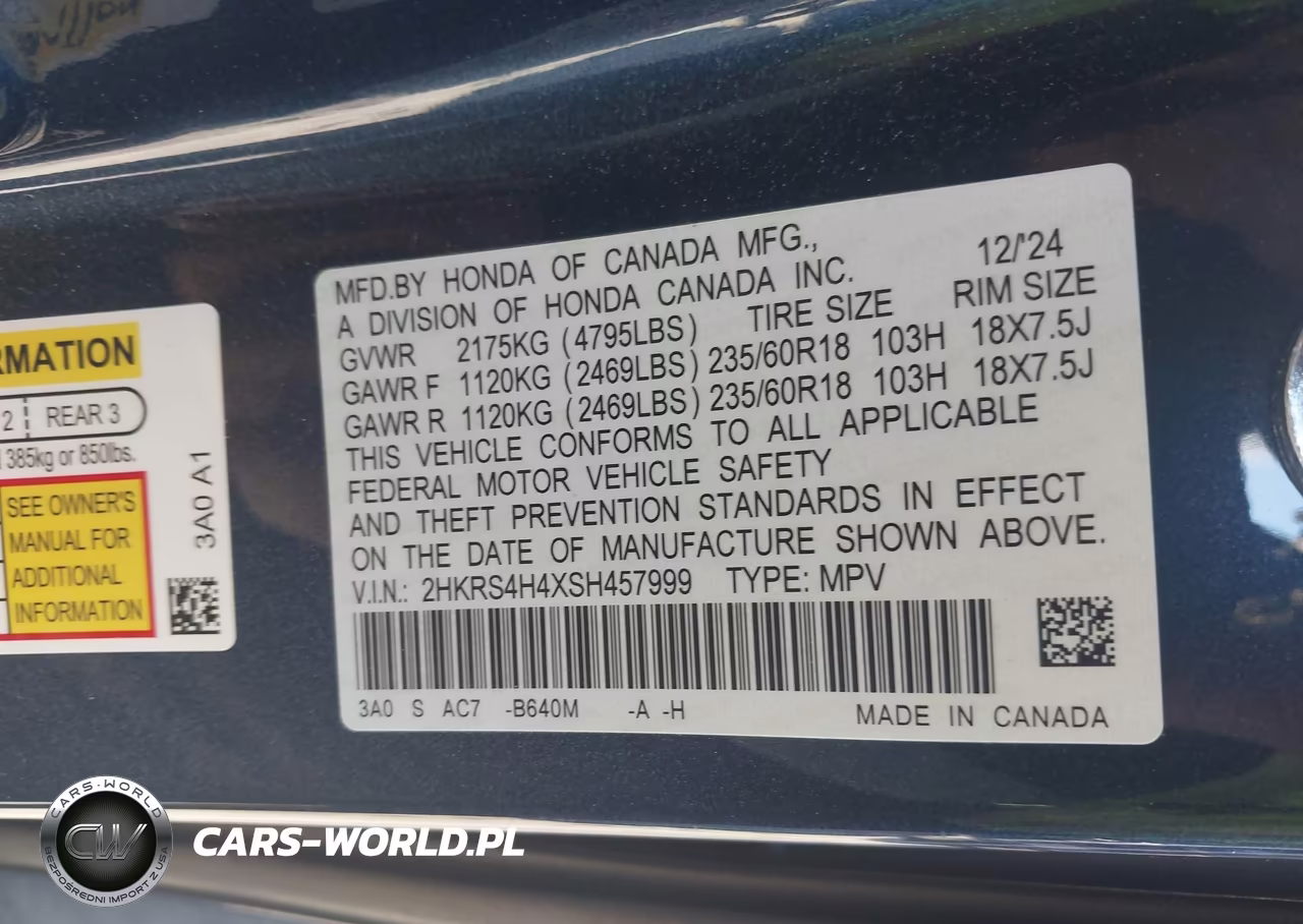 2022 Honda Cr-V Awd Ex VIN:2HKRW2H52NH647267 - 9