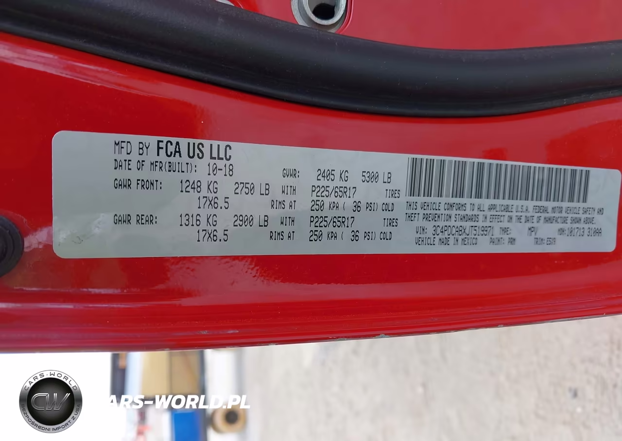 2018 Dodge Journey Se VIN:3C4PDCABXJT519971 - 9