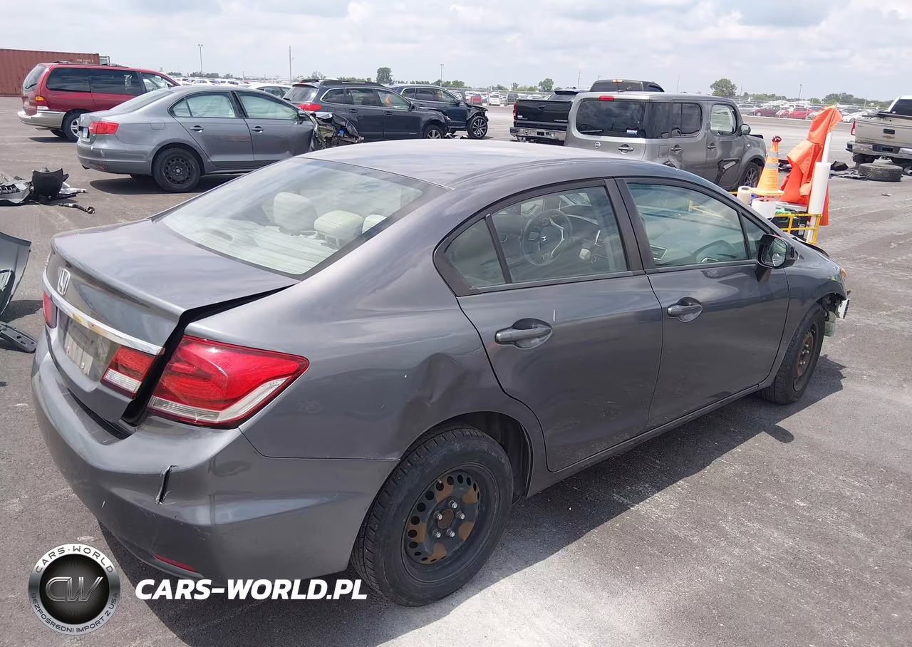 2013 Honda Civic Lx VIN:19XFB2F52DE045523 - 4