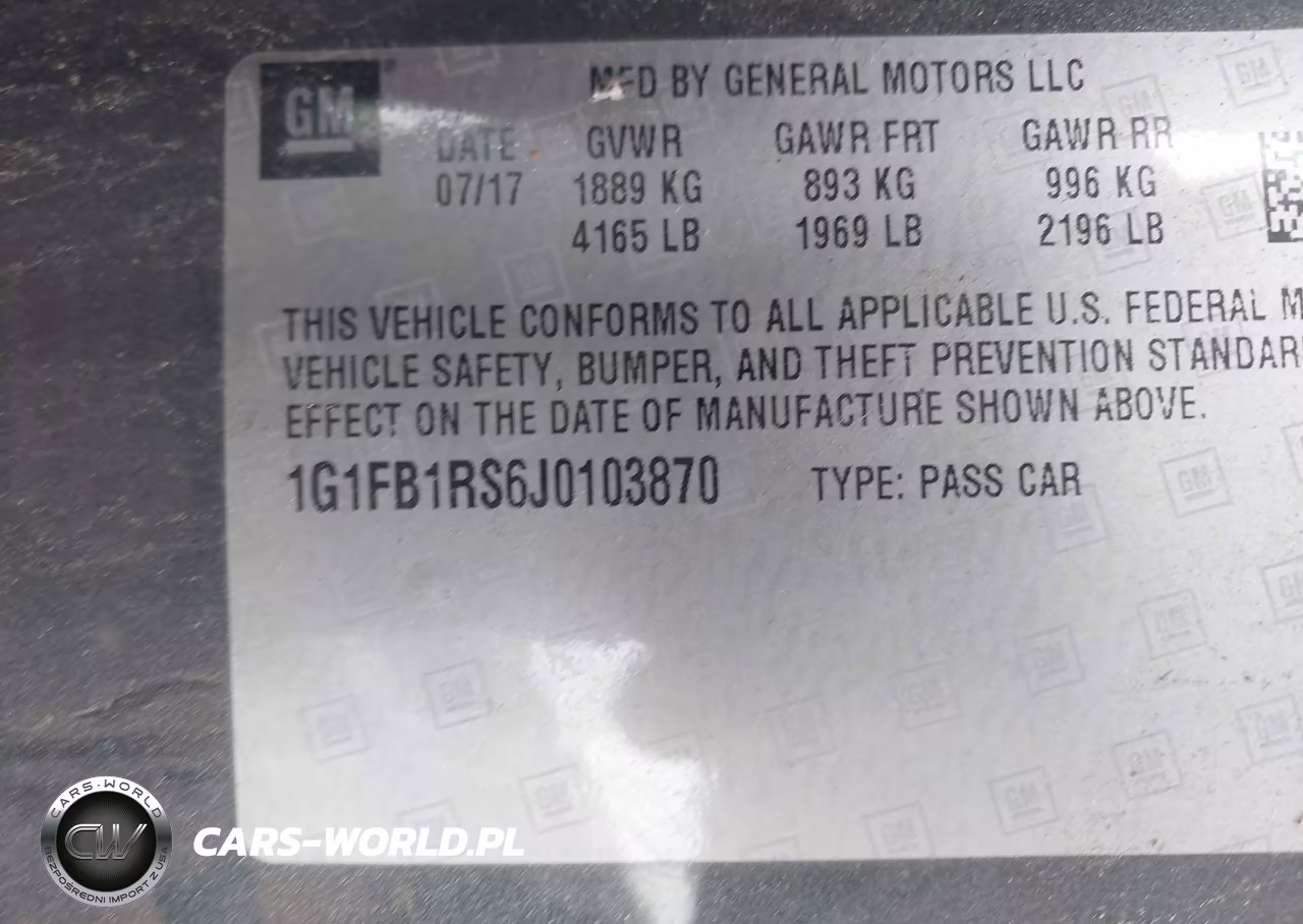 2018 Chevrolet Camaro 1Lt VIN:1G1FB1RS6J0103870 - 9