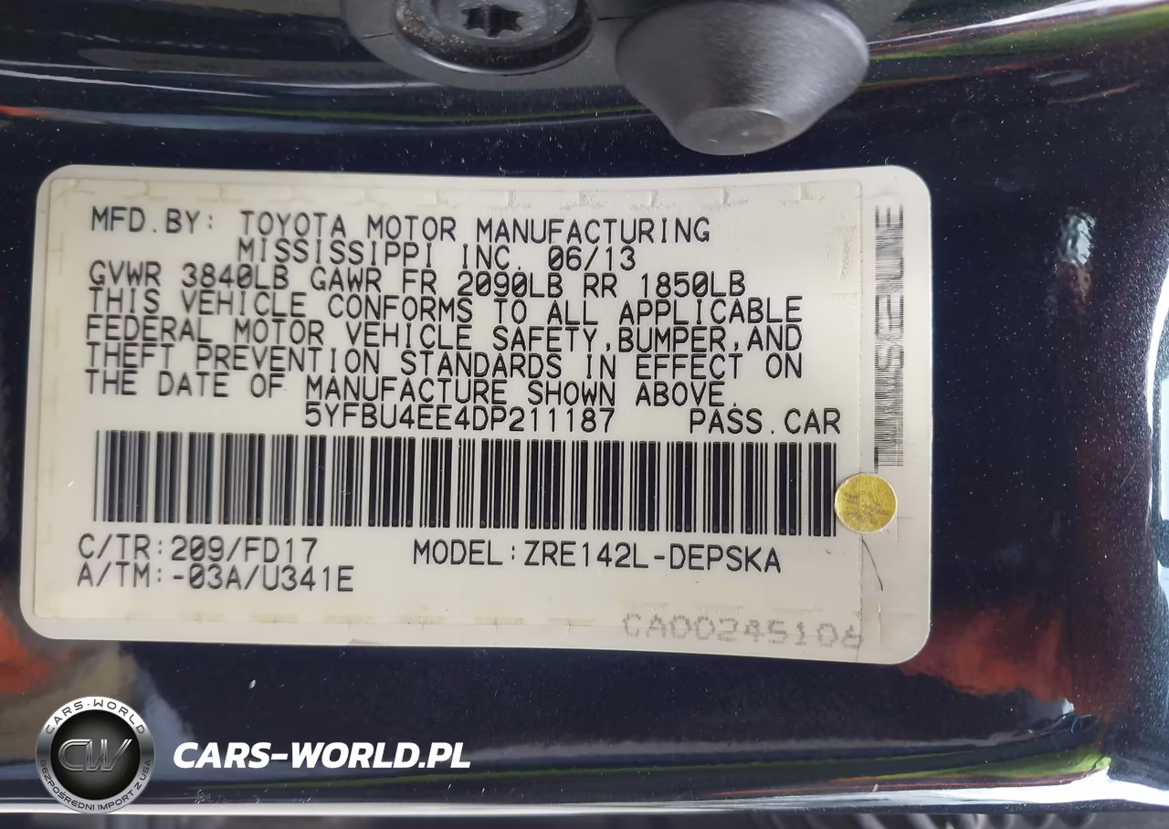 2013 Toyota Corolla S VIN:5YFBU4EE4DP211187 - 9