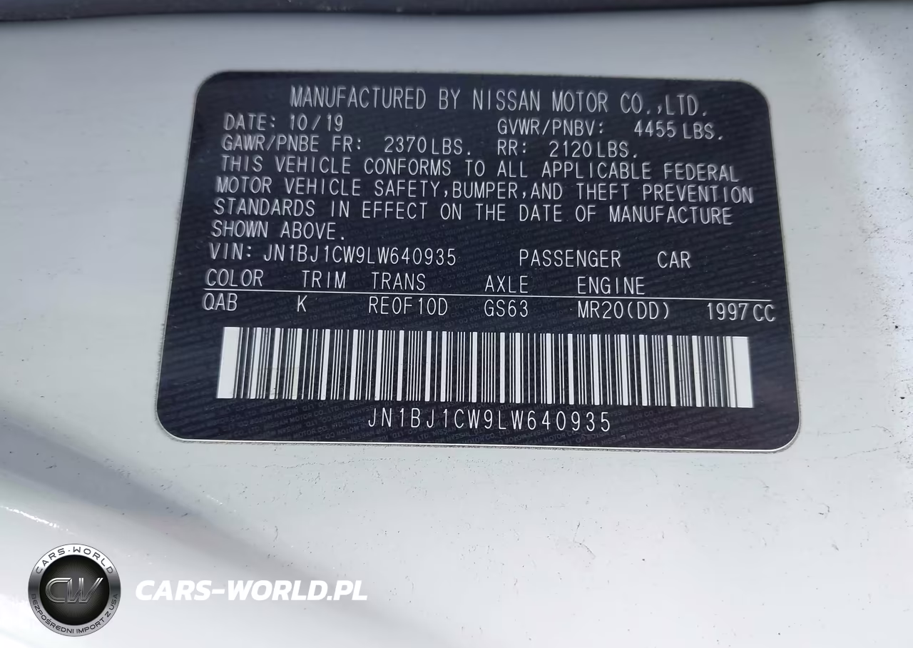 2020 Nissan Rogue Sport Sv Awd Xtronic Cvt VIN:JN1BJ1CW9LW640935 - 9