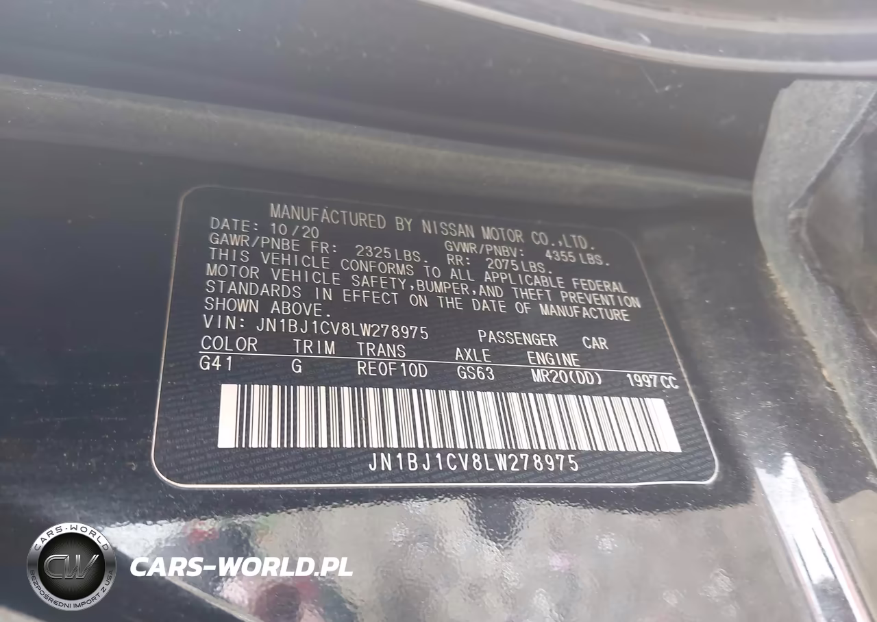 2020 Nissan Rogue Sport S Fwd Xtronic Cvt VIN:JN1BJ1CV8LW278975 - 9