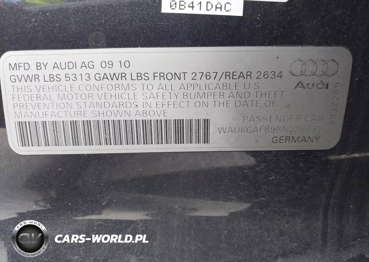 2011 Audi A6 3.0 Premium VIN:WAUKGAFB9BN029731 - 9