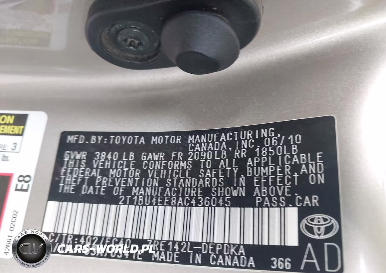 2010 Toyota Corolla Le VIN:2T1BU4EE8AC436045 - 9