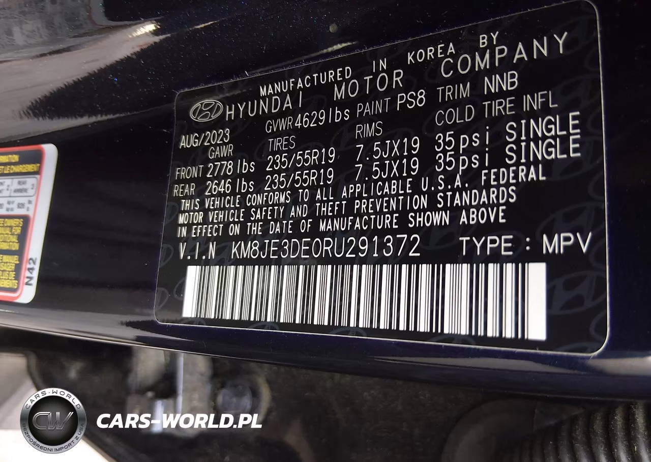 2024 Hyundai Tucson Limited VIN:KM8JE3DE0RU291372 - 9