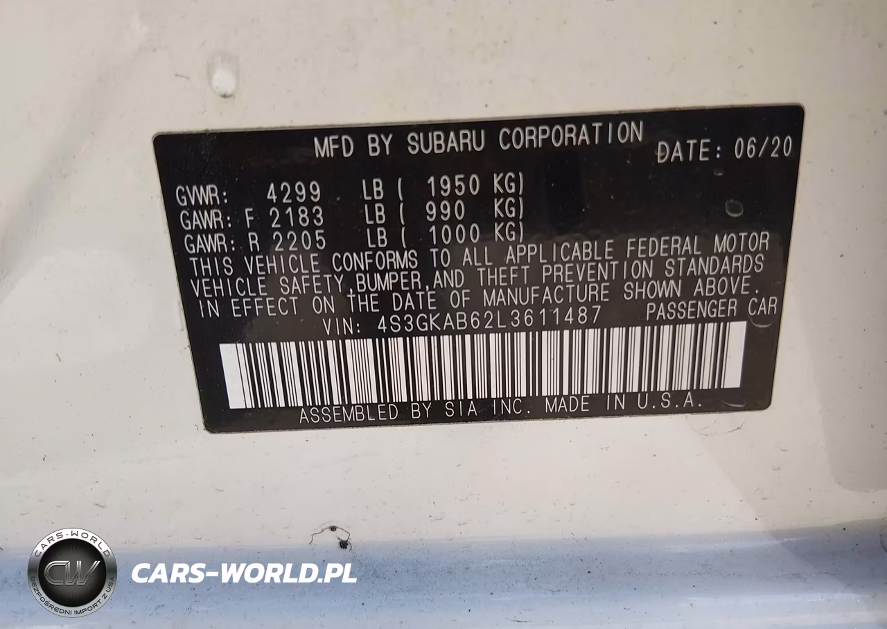 2020 Subaru Impreza VIN:4S3GKAB62L3611487 - 9